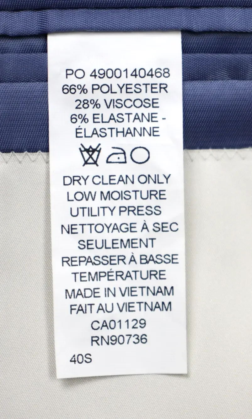 Calvin Klein Mariano Blazer Mens 40 S Ligth Blue Slim Fit Jacket Sport Coat